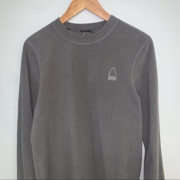 Sierra Designs Fleece Sweater Women’s Size Small Grey Khaki Long Sleeve Layering - Picture 3 of 7